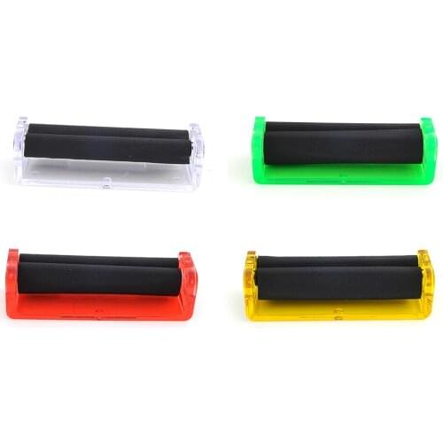 Free Shipping Plastic Rolling Machine Transparent Tobacco Roller Cigarette Maker Joint Roller For 78MM Paper Smoking Tool