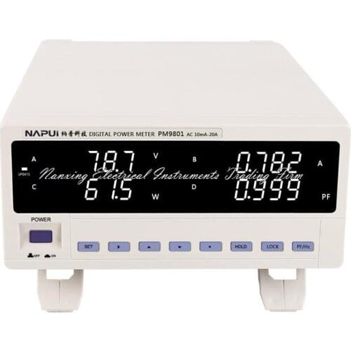 Fast arrival PM9801 TRMS Voltage Current Power Factor & Power Meter Analyzer Tester Alarm Function AC110-240V