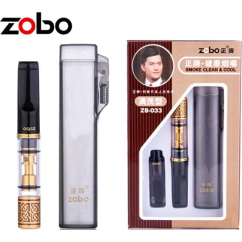 Zobo cigarette holder Metal&Resin Double filters mouthpiece. Wash cycle filter cigarette holder