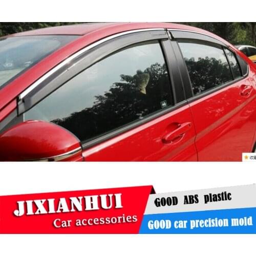 For Buick Excelle Window Visor For Buick Excelle 2015-2017 Vent Shades Sun Rain Deflector Guard 4PCS/SET Car Styling