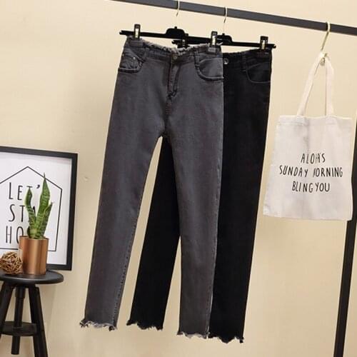 Spring Autumn Stretch Skinny Jeans For Women Plus Size Pencil Pants Female Ankle Length Denim Mujer Slim Boots Pants Ladies