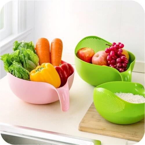 Rice Washing Filter Strainer Basket Kitchen Tools Food Fruit Vegetable Bowl Drainer Kitchen Gadgets Home Decor Tools