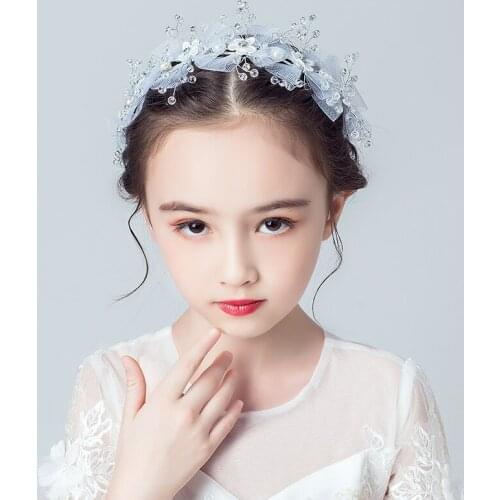 Childrens headband ornaments Girls wreath headpiece Girls flower Princesss flower child headband Brides bridesmaid headband