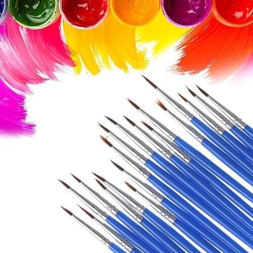 5 Pcs/lot Point Tip Pastry Baking Tools Nylon Fiber Hair Line Drawing Pen Artist Paint Brush Fondant Cake Decorating