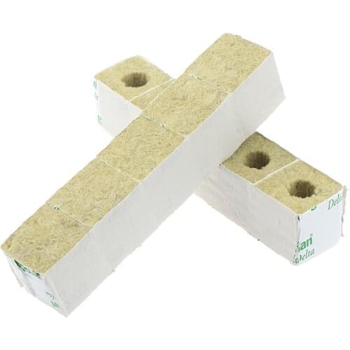 Media Hydroponic Grow Soilless Cultivation Blocks Compress Base Rockwool Cubes Planting Practical Ventilative Garden 50x50x50mm