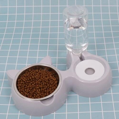 Pet dog Bowl Automatic water Feeder Dog Cat Food Bowl Water Dispenser Double Bowl Drinking Raised Stand Dish Bowls Pet supply