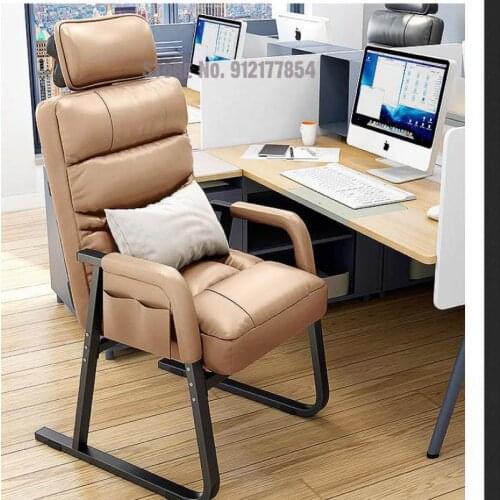 Office Boss Chair Study Leisure Desk Computer Chair Comfortable Sedentary Back Chair Business Home Sofa Seat