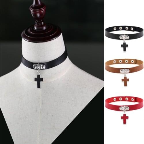 Cross pendant Neck Collar Bdsm Fetish Bondage Slave Sex Collar restricts Adult Game Neck Collars Erotic Sex Toys Neck Ring
