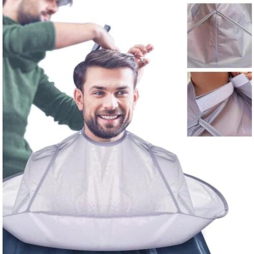 Adult Medium Gray Hairdressing Hair Dyeing Clothes Hairdressing Cloak Three-dimensional Breathable Haircut Cloth 60cm Wholesale