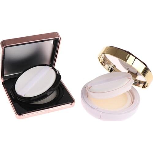 15g Empty Air Cushion Puff Box Portable Cosmetic Makeup Case Container With Powder Sponge Mirror For BB Cream Foundation