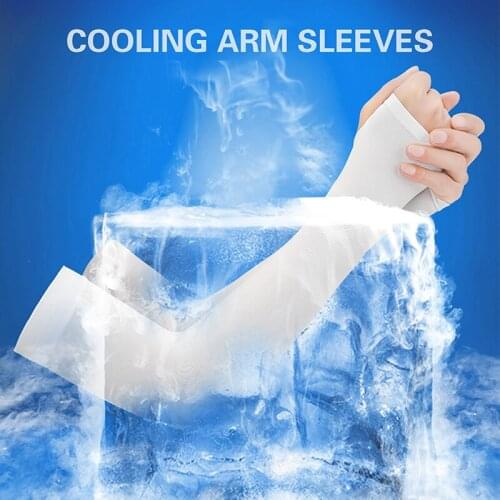 Arm Sleeve Cool Cycling Running Arm Cover Sun Protection Summer Silk Cuff Sports For Jogging Volleyball Bicycle Mosquito Repelle