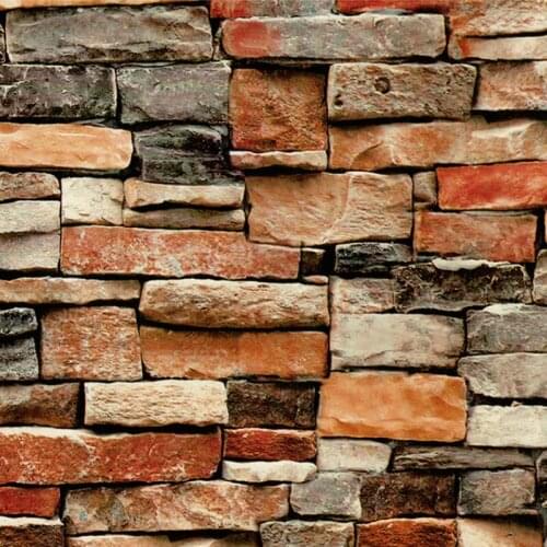 Waterproof PVC Self Adhesive Vinyl Wood Mura Wallpaper Roll For Living Room Kitchen Kids Room Bedroom Walls