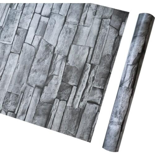 Self-adhesive Vintage Brick Textured Wallpaper For Walls Decor Embossed 3D Wall paper Rolls For Bedroom Living room Background