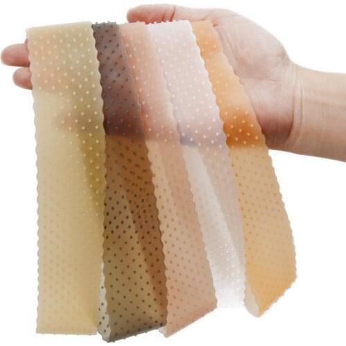 Silicone Wig Band 1Pcs Unisex Thick Non-Slip Elastic Silicone Wig Band Transparent Black Brown Headband For Fix Wigs