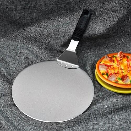 Folding Pizza Shovel Handle Stainless Steel Non-Slip Pizza Cake Shovel Collapsible Cheese Cutter Peels Lifter Tool Non-stick