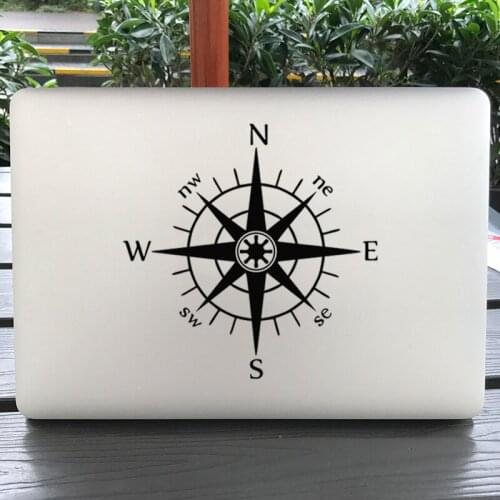 Navigation Compass Laptop Sticker for Macbook Decal Pro 16" Air Retina 11 12 13 15 inch Dell Mac Book Skin Mi Notebook Sticker
