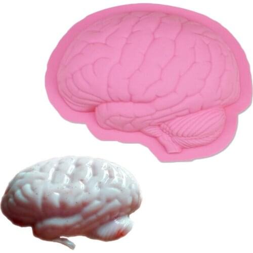 Scary Zombie Brain Jello Gelatin Mold For Zombie Food Halloween Cake Horror Prop Costume Party gag Decoration Tools