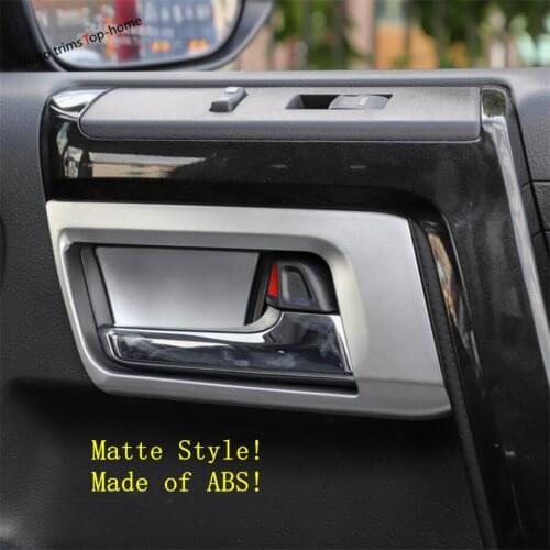 Yimaautotrims Inner Door Handle Hand-clasping Bowl Frame Cover Trim ABS Fit For Toyota 4Runner 2010 - 2019 Interior Mouldings