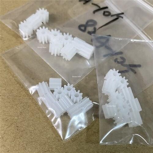 0.5M 8/9/10/11/12/13/14/15/18 Teeth DIY Motor Plastic gear 0.5/2/3MM Hole Diameter