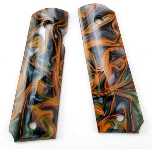 2020 new 1 Pair Acrylic Handle Shank Non-slip Patches Material Decoration DIY Grip Anti-slip scales slabs blanks For 1911 Grips