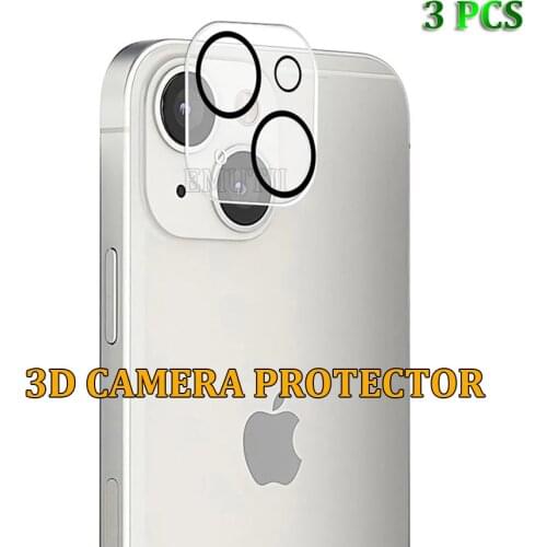 3PCS for iPhone 13 11 12 Pro Max Camera Len Tempered Glass Protective Diamond 3D Full Protector Film iPhone13 iPhone12 Mini Lens
