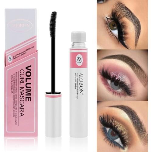 3D Fiber Lashes Mascara Curling Lengthening Eyelash Extension Cosmetics Waterproof Volume Thick Makeup Eyelashes Mascara Black