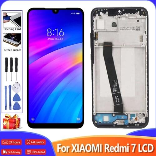 6.26" Original LCD Digitizer For Xiaomi Redmi 7 LCD Display Screen Assembly With Frame Repair Parts For Redmi 7 Screen Display