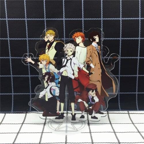 Anime Bungou Stray Dogs Acrylic Stand Model Toys Stray Dogs Action Figure toy 15cm gift