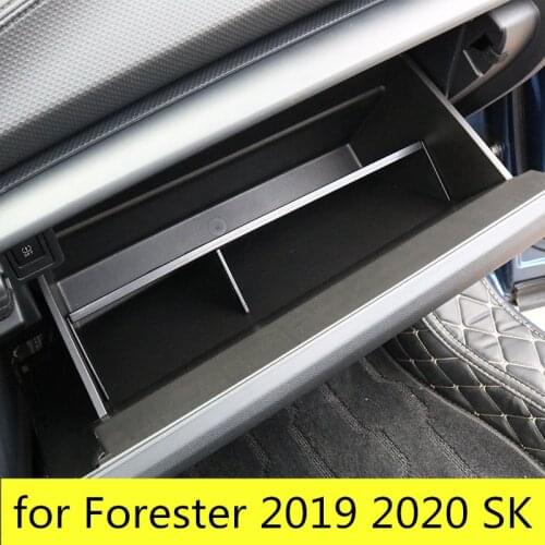 For Subaru Forester 2019 2020 SK Car Co-pilot Glove Box Storage Accessories Internal Sorting Partition Car Styling Tidying