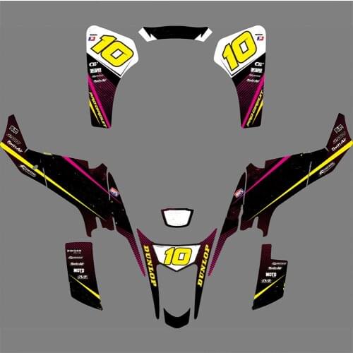 For Suzuki 400 LTZ Free custom numbers names ATV Graphics Decals 3M STICKERS Kit for Suzuki LTZ400 2003 2004 2005 2006 2007 2008