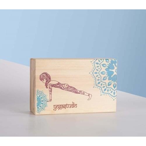 Environmental Friendly Yoga Block Tasteless High Density Solid Wood Yoga Brick Yoga Accessories Fitness Dance Equipment Gym Tool