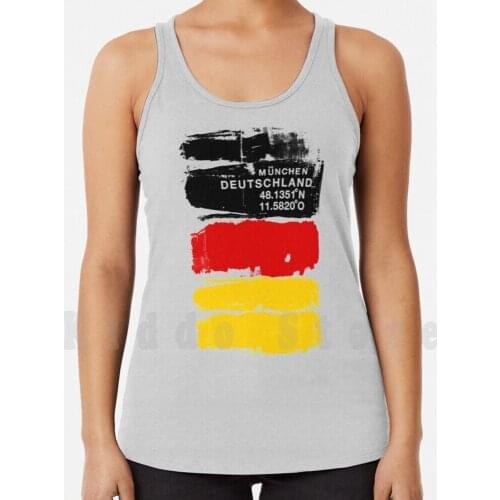 Germany Deutschland Art Coordinates Tank Tops Vest 100% Cotton Germany Deutschland Ar T Coordinates Top
