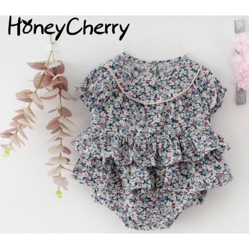 Боди с коротким рукавом для малышек HoneyCherry China At AliExpress