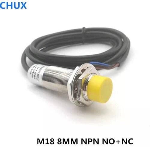 Inductive Proximity Sensor M18 NO+NC IM18-8-DNC 6-36V DC 8mm Distance Switch NPN