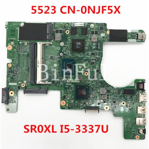 High quality For INSPIRON 15Z 5523 Laptop motherboard CN-0NJF5X 0NJF5X NJF5X 11307-1 W/I5-3337U CPU GT630M 2GB 100% full Tested