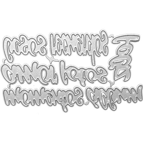 English Letter Metal Cutting Dies Stencil DIY Scrapbooking Album Paper Card Mold Q1FD