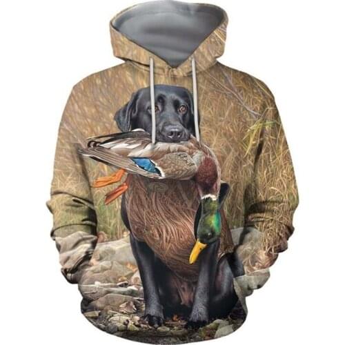 PLstar Cosmos 2020 Hot Fashion Men 3D Hoodie Print Hunting Duck Hooded Sweatshirts Unisex Casual streetwear Hoody dropping-7