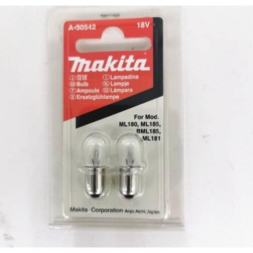 Makita A-90261 A-30542 Xenon 18V Original Flashlight Bulb for ML180 ML185 BML185 ML181 Dewalt DE9083 DW908 DW919