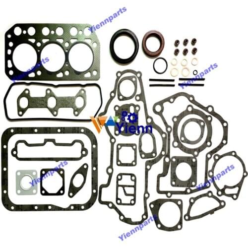 For Mitsubishi K3C Full Overhual Gasket Set with Head Gasket For ISEKI TU155F Tractor K3C Diesel Engine Spare Parts