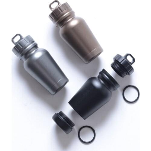 Warehouse Capsule Seal Bottles Small Medicine Cans Aluminum Alloy Portable Sealed Waterproof Pill Capsule Storage Ware