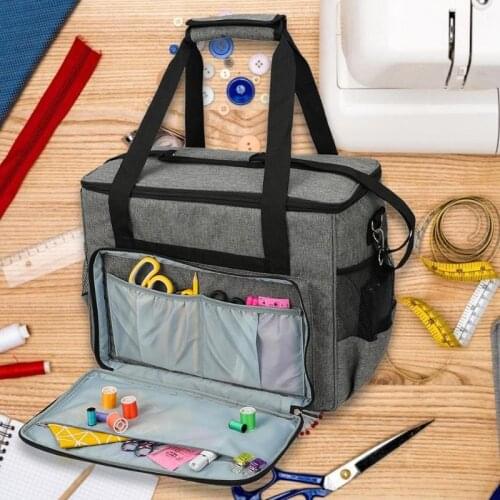 Cloth Sewing Machine Storage Bag Large Capacity Knitting Organization Crochet Hooks Sewing Tools Thread Yarn Storage Bag