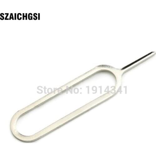 SZAICHGSI 10000pcs Sim Card Ejector Tool Sim Card Tray Eject Pin Key Tool For iPhone 4 4s 5 5c 5s 6 6s 7 8 plus for Mobile phone