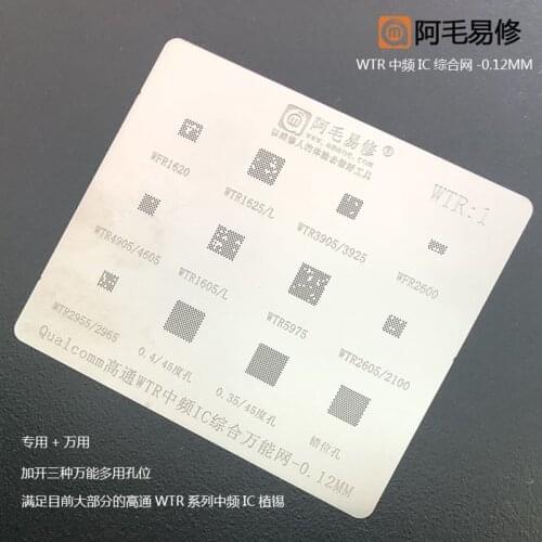 Amaoe Stencil FOR WTR1 WTR5975 WTR2605 WTR2100 WTR2955 WTR2965 WTR1625L WTR1605L Chip BGA Stencil IC Solder Reballing Tin Pin