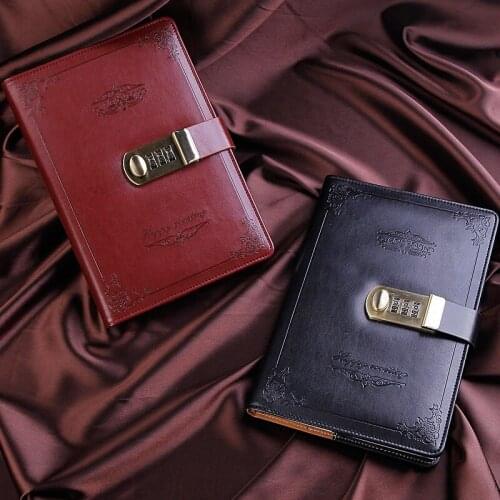 Retro Codebook With Lock Diary Notebook New Office Style With Student Notebook Handbook Gift