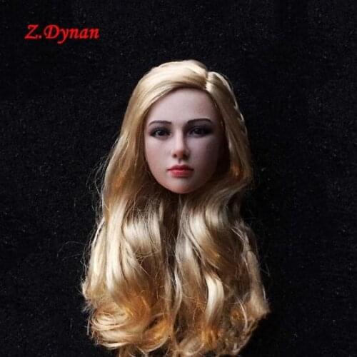 In Stock 1/6 Scale Blonde Girl Female Head Sculpt Norwegian Tariah Silver Valkyrie Head for TBLeague Pale Body Figure
