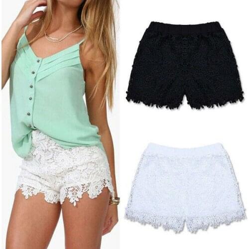 Women Sexy Lace Shorts Summer Casual Shorts Beach High Waist Shorts Fashion Lady Hot Shorts