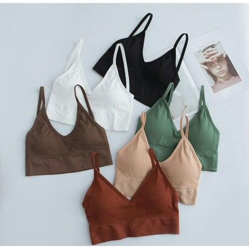 Ladies Sports Fitness Top Bra Underwear U-Shaped Seamless Tube Top Bra Beauty Back Sling Strap Wrapped Chest Anti-Light