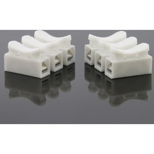 NEW 10PCS CH-3 Spring Wire Connector Clamp Electrical Supplies Crimp Terminals Block Quick Connector Splice LED Strip