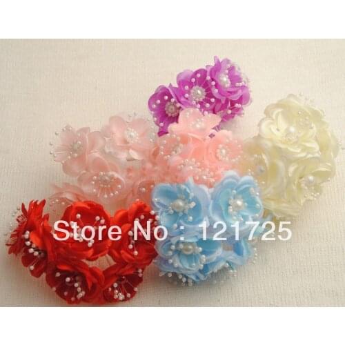 Free Shipping Flowers Mini artificial Flower Hand Made Small Wedding Bouquet Scrapbooking Decor