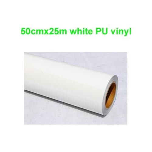 Fast Free Shipping 1 Roll 50cmx25m White Heat Transfer PU vinyl Heat Press Cutting Plotter super elastic Made in South Korea
